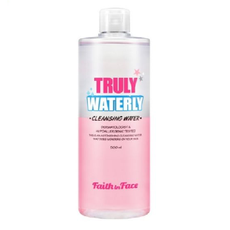 Truly Waterly Cleansing Water ,Faith in Face, Cleansing Water,คลีนซิ่งวอร์เตอร์,ผลิตภัณฑ์ทำความสะอาดเครื่องสำอางค์สูตรน้ำ,ผลิตภัณฑ์ทำความสะอาดเครื่องสำอางค์